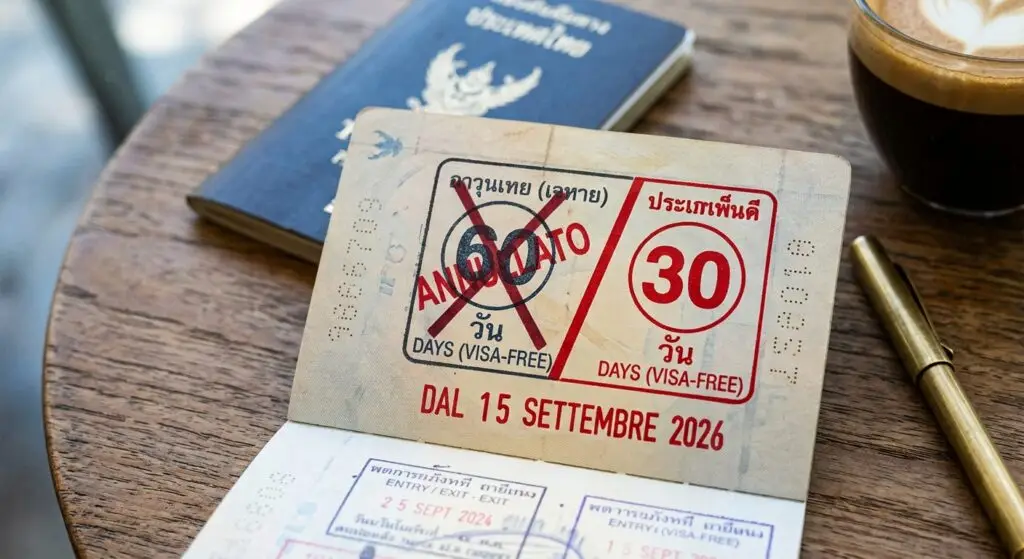 nuove regole visto Tailandia